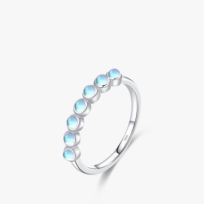 MODIAN MODIAN S925 Sterling Silber Temperamentvoller Mondsteinring