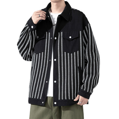 Chaqueta informal versátil de Pu Shuai de estilo clásico para niños