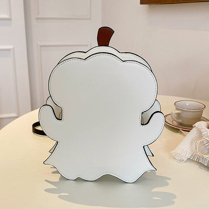 Bolsos de hombro de Halloween con diseño creativo de calabaza fantasma en 3D, bonitos bolsos para mujer, monederos para teléfono móvil, bolsos cruzados de dulces personalizados novedosos.