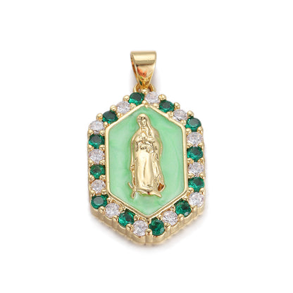 Colgante de aceite con forma de gota de amor, microincrustaciones, pulsera, collar, accesorios
