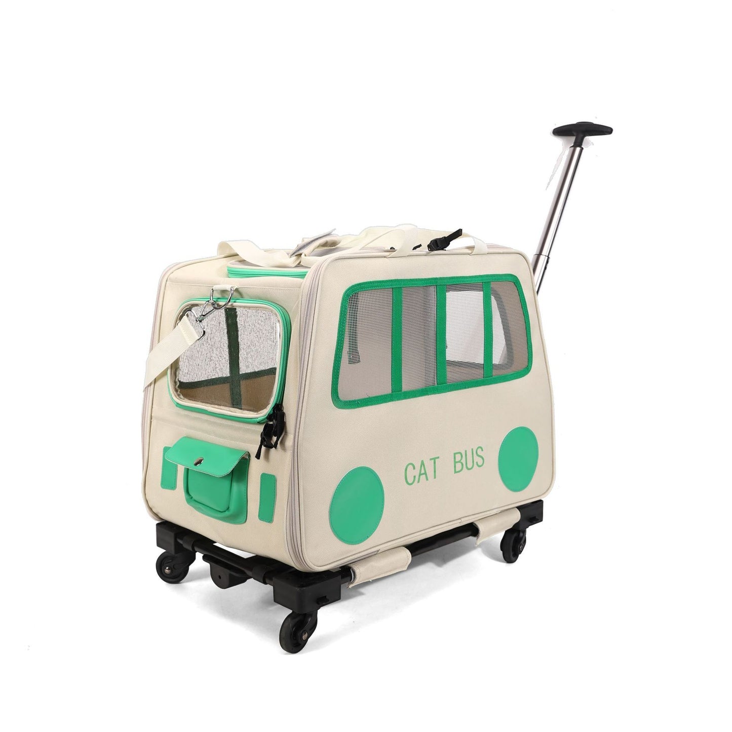 Pet Trolley Luggage Portable Foldable Can Hold Two Fat Cats