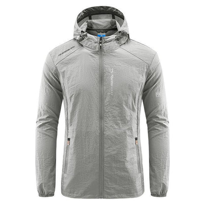 Chaqueta con capucha y protección solar para hombre, para exteriores, de verano