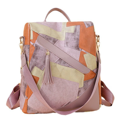 Large Capacity Popular Women's Bags Retro Patchwork Casual Bag