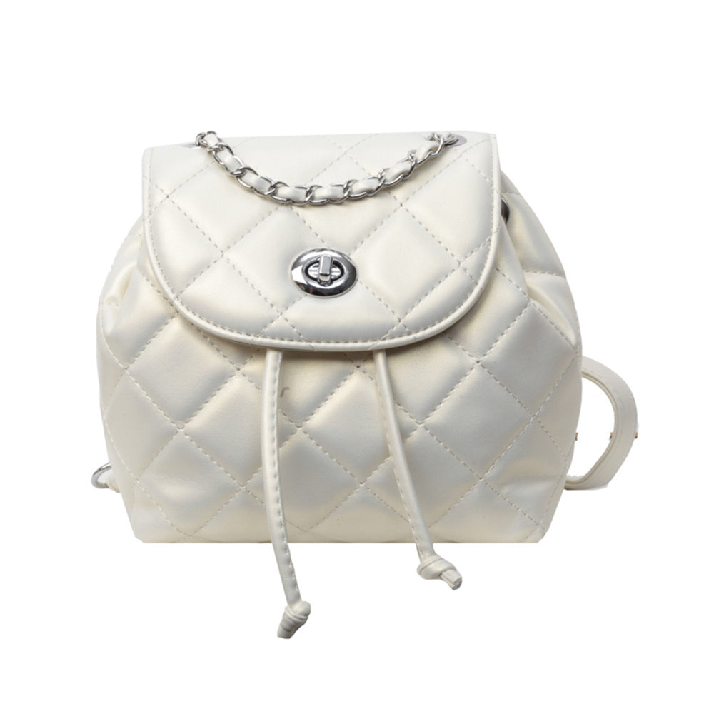 Rhombus Plaid Damen Rucksack