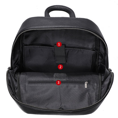 Mochila de piel de vaca para hombre