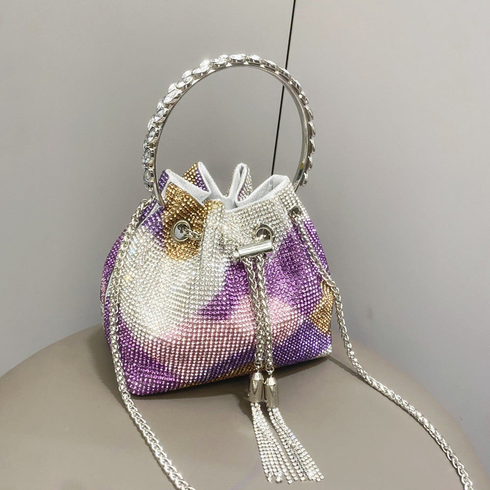 Shiny Diamond Bucket bag