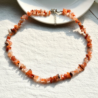 Collar de cristal de colores estilo vacaciones para mujer