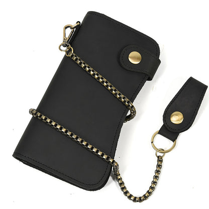 Cartera de cuero Crazy Horse para hombre