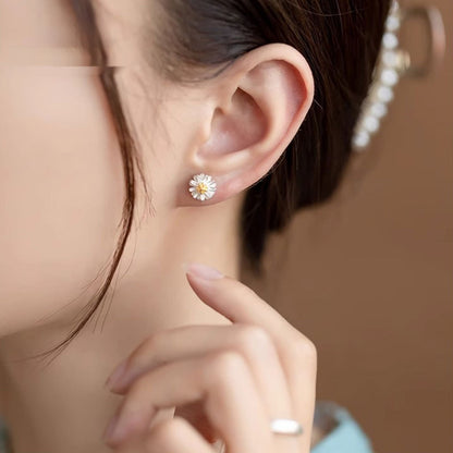 S999 Silber Mori Fashion Kleine Ohrstecker für Frauen