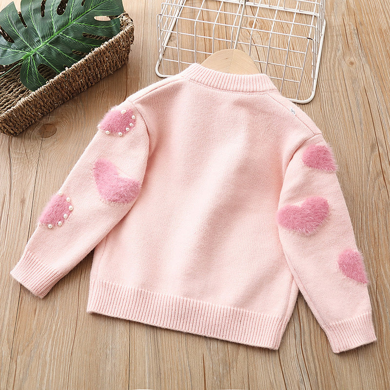 Girl's Sweater Knitwear Pullover Cardigan Top