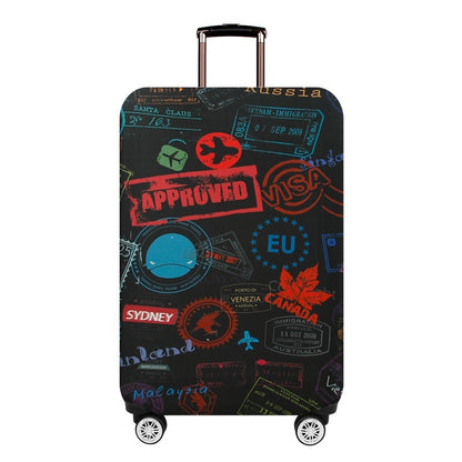 Funda elástica para maletero, resistente al desgaste y gruesa, de cuero, para proteger el equipaje de los viajes.
