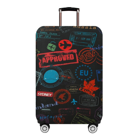 Funda elástica para maletero, resistente al desgaste y gruesa, de cuero, para proteger el equipaje de los viajes.