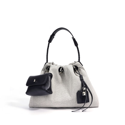 Bolso bandolera de piel auténtica