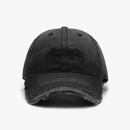 Buchstaben Dreidimensionale Stickerei Soft Top Burr Herren Baseball Cap
