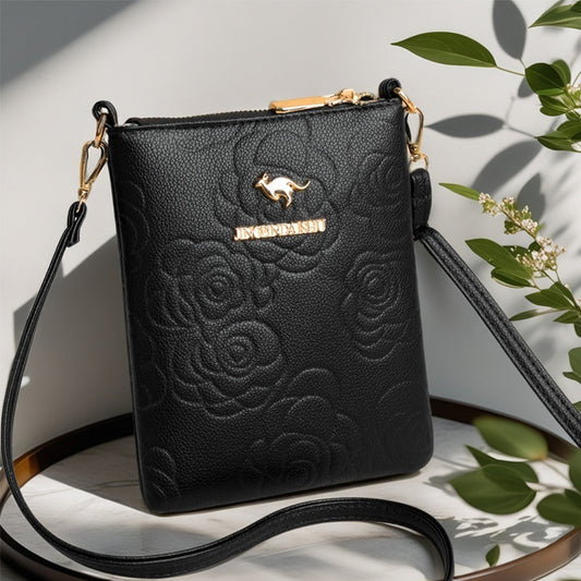 Bolso bandolera de lujo con diseño de flores