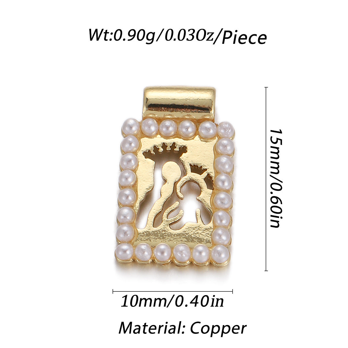 Love Drop Oil Pendant Micro-inlaid Diy Bracelet Necklace Accessories