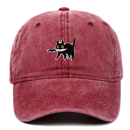 Sombrero para exteriores desgastado con bordado retro
