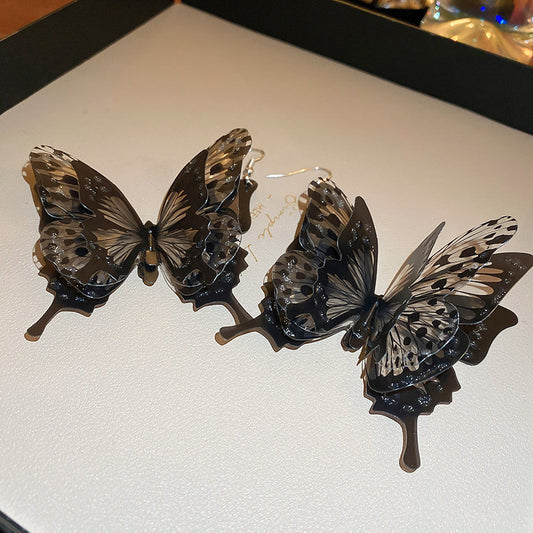Dark Style Acrylic Butterfly Ear Hook