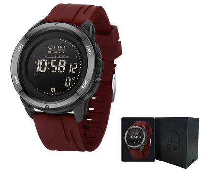 Reloj electrónico deportivo multifuncional para exteriores e impermeable para hombre.