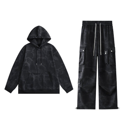 Tie Dye Sweater Pants Casual Suit Men - BAGMODA