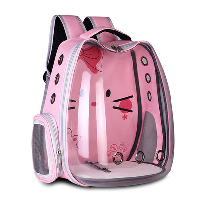Suministros para mascotas Mochila para mascotas Bolsa de espacio conveniente para mascotas Bolsa de hombro transpirable Bolsa para gatos Bolsa para perros