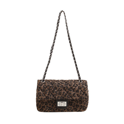 Umhängetasche mit Leopardenmuster
