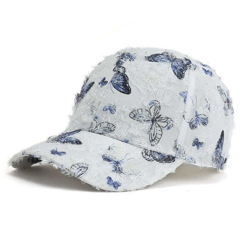 Spring And Summer Korean Fashion Women's Butterfly Baseball Cap