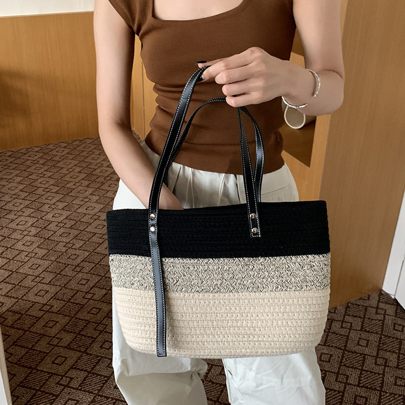 Sunhaven Handwoven Beach Bag