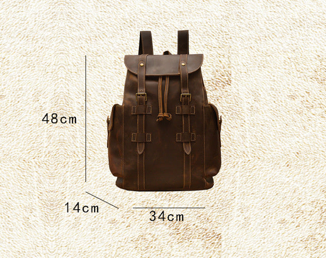 Timberwolf Retro Leather Backpack