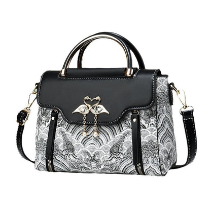 Bolso de mano para mujer con bordado de estilo chino