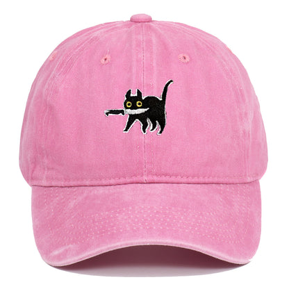 Sombrero para exteriores desgastado con bordado retro