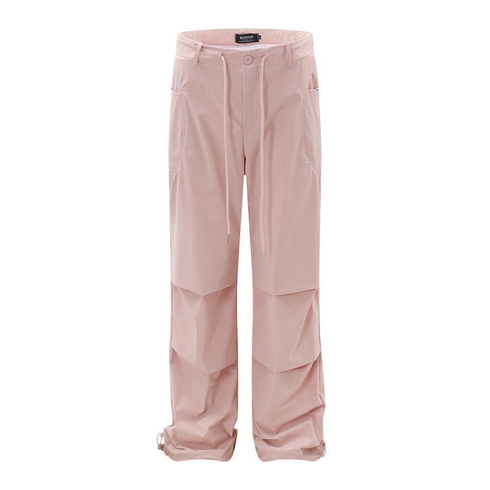 Fashion Personality Pleated Paratrooper Pants Men - BAGMODA