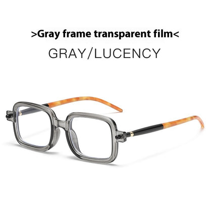 Retro Künstlerische Quadratische Sonnenbrille Damen