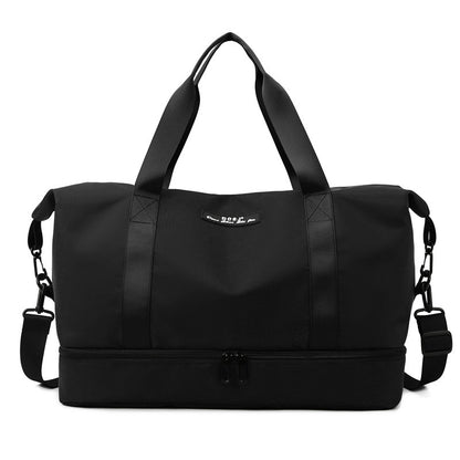 Bolsa de viaje de gran capacidad con compartimento para zapatos, portátil, para deportes, gimnasio, fitness, impermeable, para el hombro, para fin de semana, para mujer