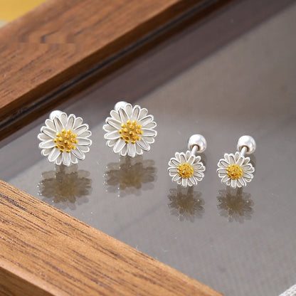 S999 Silber Mori Fashion Kleine Ohrstecker für Frauen