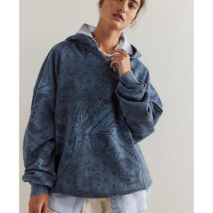 Sudadera con capucha para mujer con impresión 3D de moda