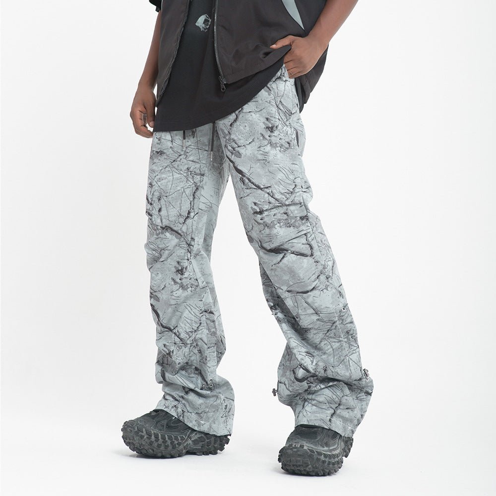 Splash Ink Tie - dye Camouflage Casual Pants Men - BAGMODA