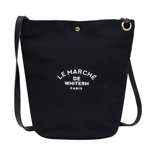 Canvas Printed Bucket Bag
