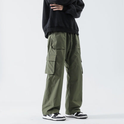 Loose Straight Track Pants Men - BAGMODA