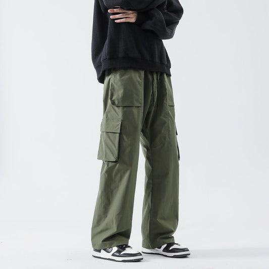 Loose Straight Track Pants Men - BAGMODA