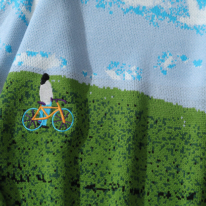 Brand Landscape Jacquard Sweater