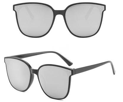 Gafas de sol rectangulares para mujer, gafas de sol cuadradas sin montura