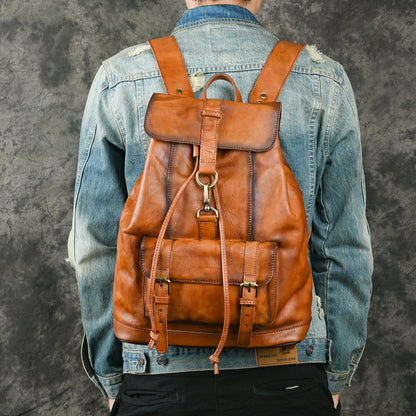 Lederrucksack für Freizeitreisen