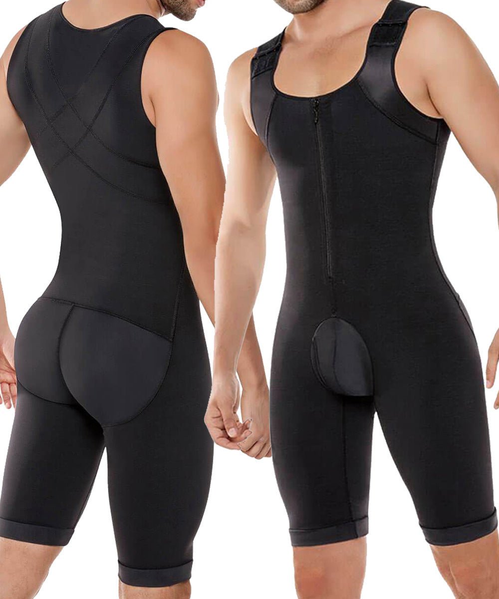 Peach Pants Jumpsuit Lift Body Shape For Men - BAGMODA