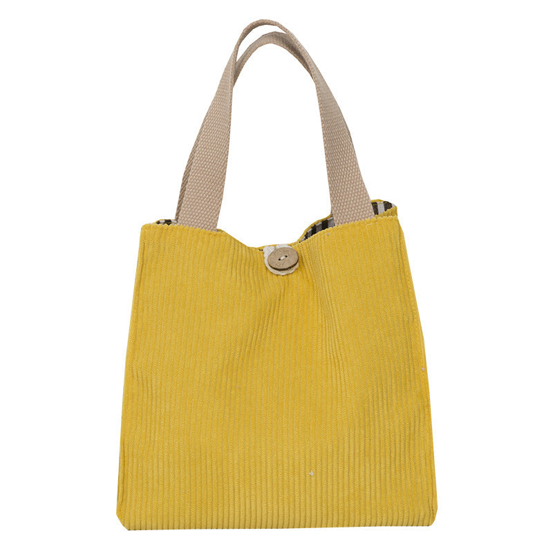 Solid Color Student Lunch With Rice Bag Portable