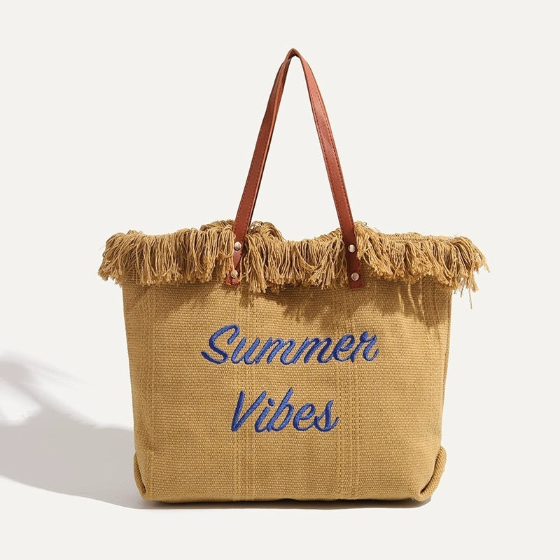 Gradient Color Women's Tote Beach Bag