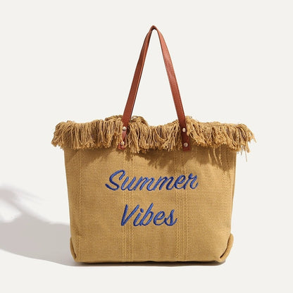 Bolso de playa con degradado de color