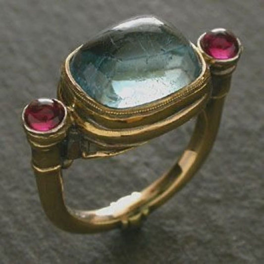 European And American Geometric Retro Luxury Style Unisex Style Ring