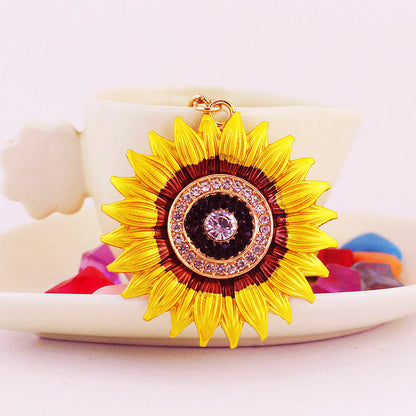 Accesorios para llaveros con forma de girasol