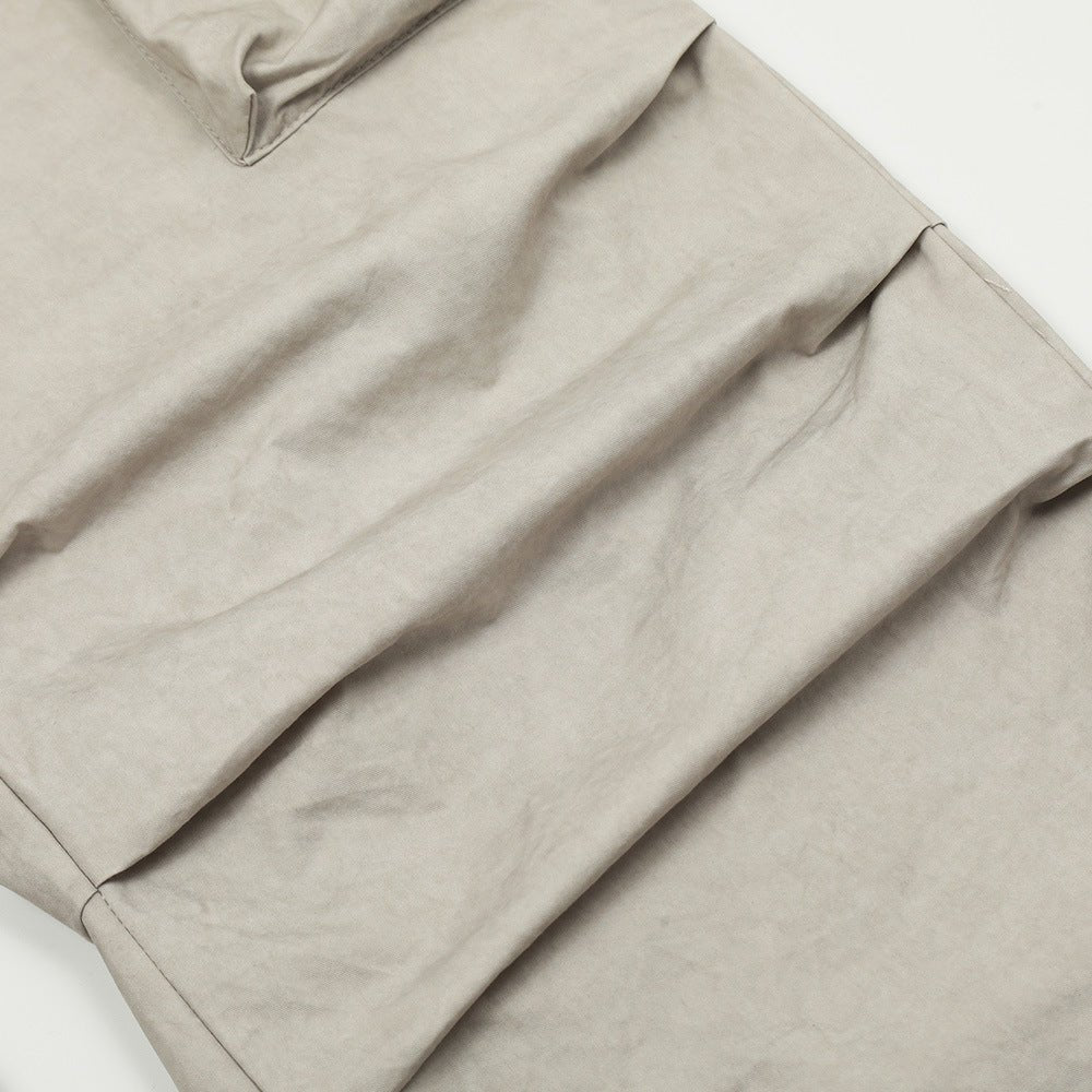 Multi - pocket Pleated Casual Working Pants Men - BAGMODA